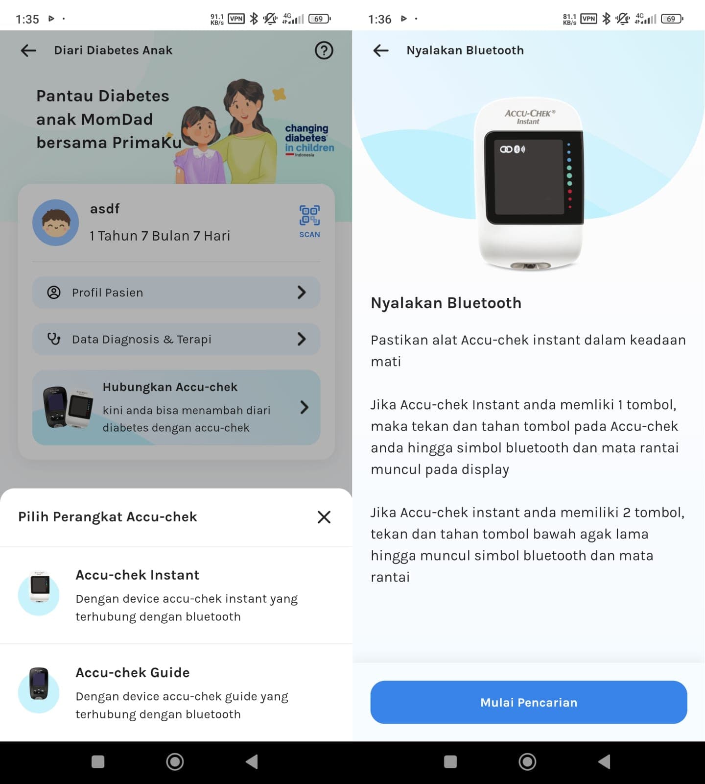 CDIC pediatric diabetes tracker